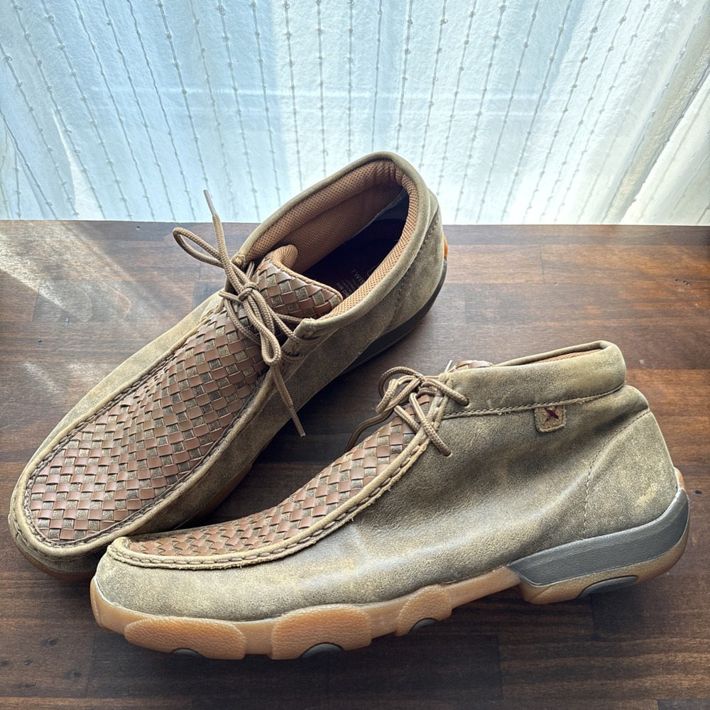 Twisted X Men Nano Toe Chukka Driving Moc Work Shoes Leather Comfort Western 15